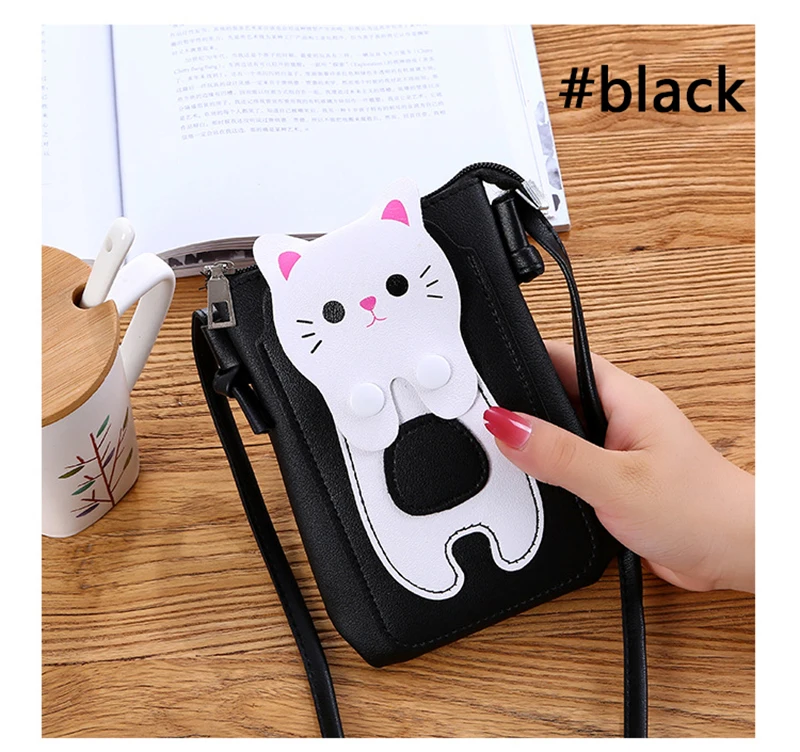 Универсальная кожаная сумка для сотового телефона Карманный Кошелек на плечо