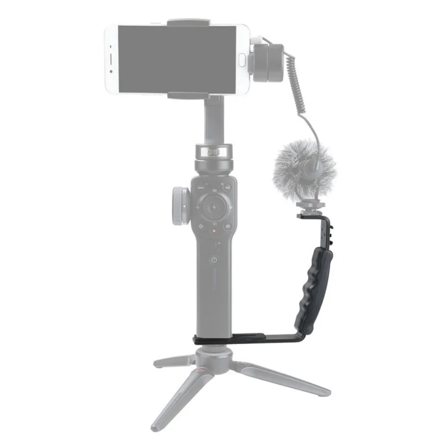 L-shaped Extended Holder Stabilizer Aluminium Alloy Holder for DJI OSMO Mobile3 OSMO Mobile 2 Zhiyun Smooth 4 Handheld Gimbal