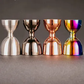 

Cretive Slim Waist Cocktail Jigger 30/60 ml Elegance and Practicality Stainless Steel Jigger With Measurement WJ506