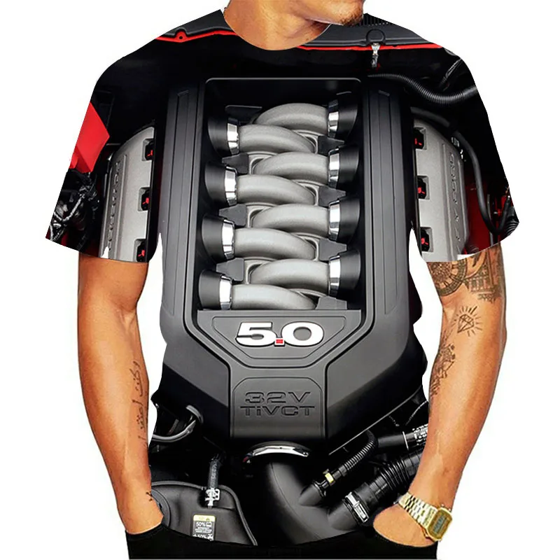 Мужская мотоциклетная футболка черная в стиле панк забавная ретро лето