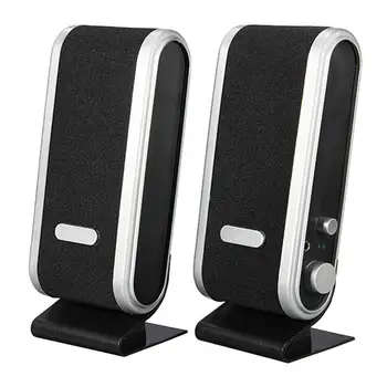 

NEW Portable Mini Speaker 6W DC 5V 3.5mm Audio Jack Laptop Computer PC Speakers USB Audio Speakersdesigned for TFT-LCD Monitor