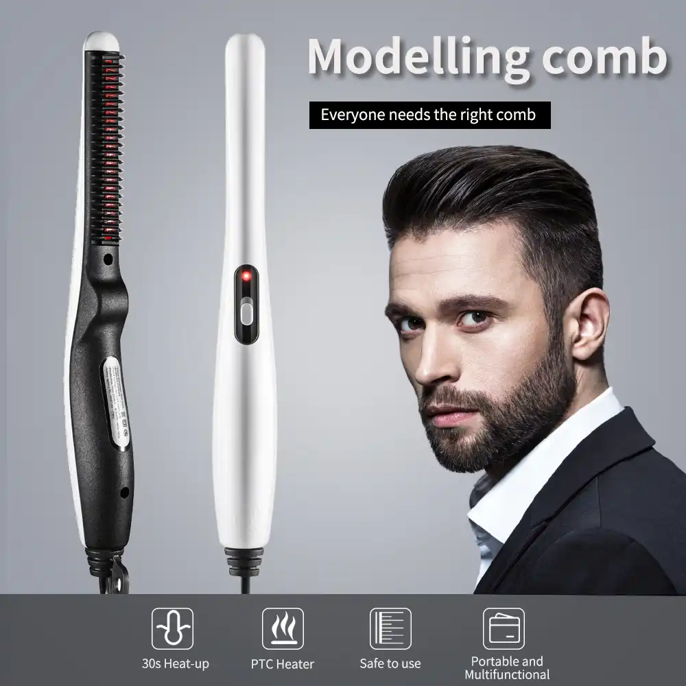 hair comb & beard straightener