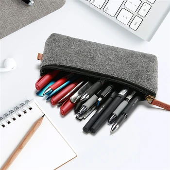 

Children's Pencil Case Student Stationery Bag Home Office Supplies Large Capacity Felt Pencil Stationery Storage Bag