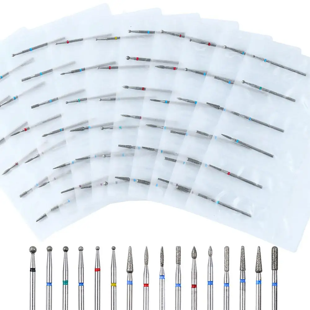 

11 Types Diamond Nail Drill Rotate Milling Cutter for Electric Manicure Machine Burr Set Nail Files Remove Gel Accessories Tools