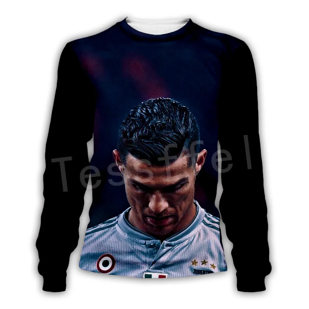 Tessffel Cristiano Ronaldo, спортивный костюм для фитнеса, новая мода, 3D Толстовка с капюшоном/Толстовка/куртка/Мужская Женская s-8 - Цвет: just picture