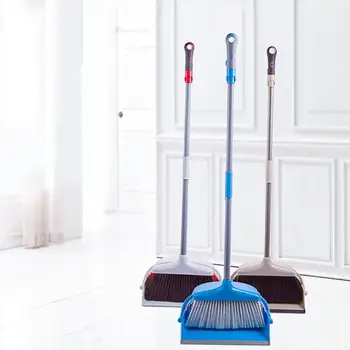 

Broom Dustpan Suit Combination Household Fold Lazy Sweep The Floor Sweeping Hair Artifact Wooden Floor Windproof Magic Broom 40P