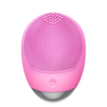 

Waterproof Electric Silicone Facial Cleansing Brush Sonic Vibration Massage Wireless Charging Ultrasonic Face Deep Pore Cleaner