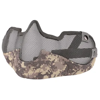 

Airsoft Party Mask Paintball Full Face Mask Army Games Mesh Eye Shield Mask for Halloween Cosplay Party Decor Half Face Mask