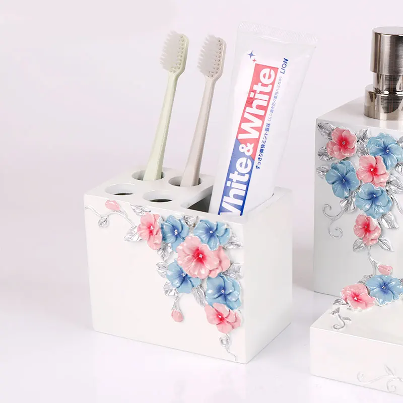 European-style bathroom five-piece bathroom supplies kit toothbrush bathroom stainless steel mouthwash cup wash set LO725229