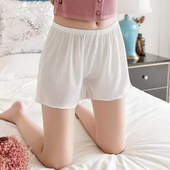 

Women's Loose Sleep Bottoms Plus Size Safety Short Pants Casual Home Pants Summer Nightgown Nightwear Sleep Lounge Wear shorts