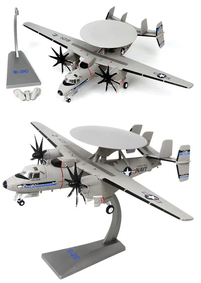 Металлический E-2C Hawkeye ранПредупреждение модель самолета морской Перевозчик авианосец авиационная модель авиационный военный Декор