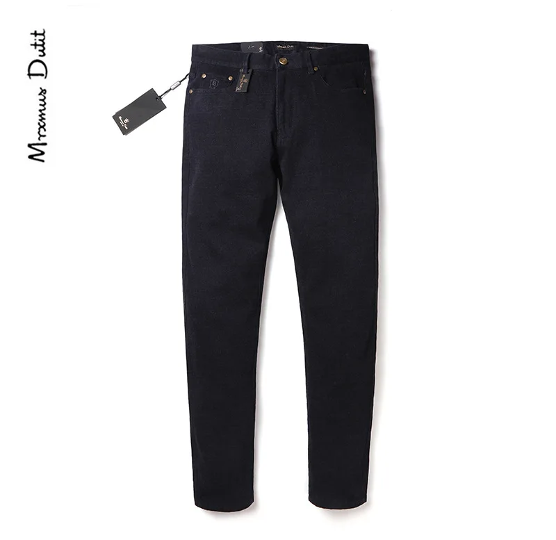 

Mrxmus Dutit Autumn And Winter Five Dynasties Slim-Fit Pants Black And White with Pattern Straight-Cut Wool Stretch Trousers Md1