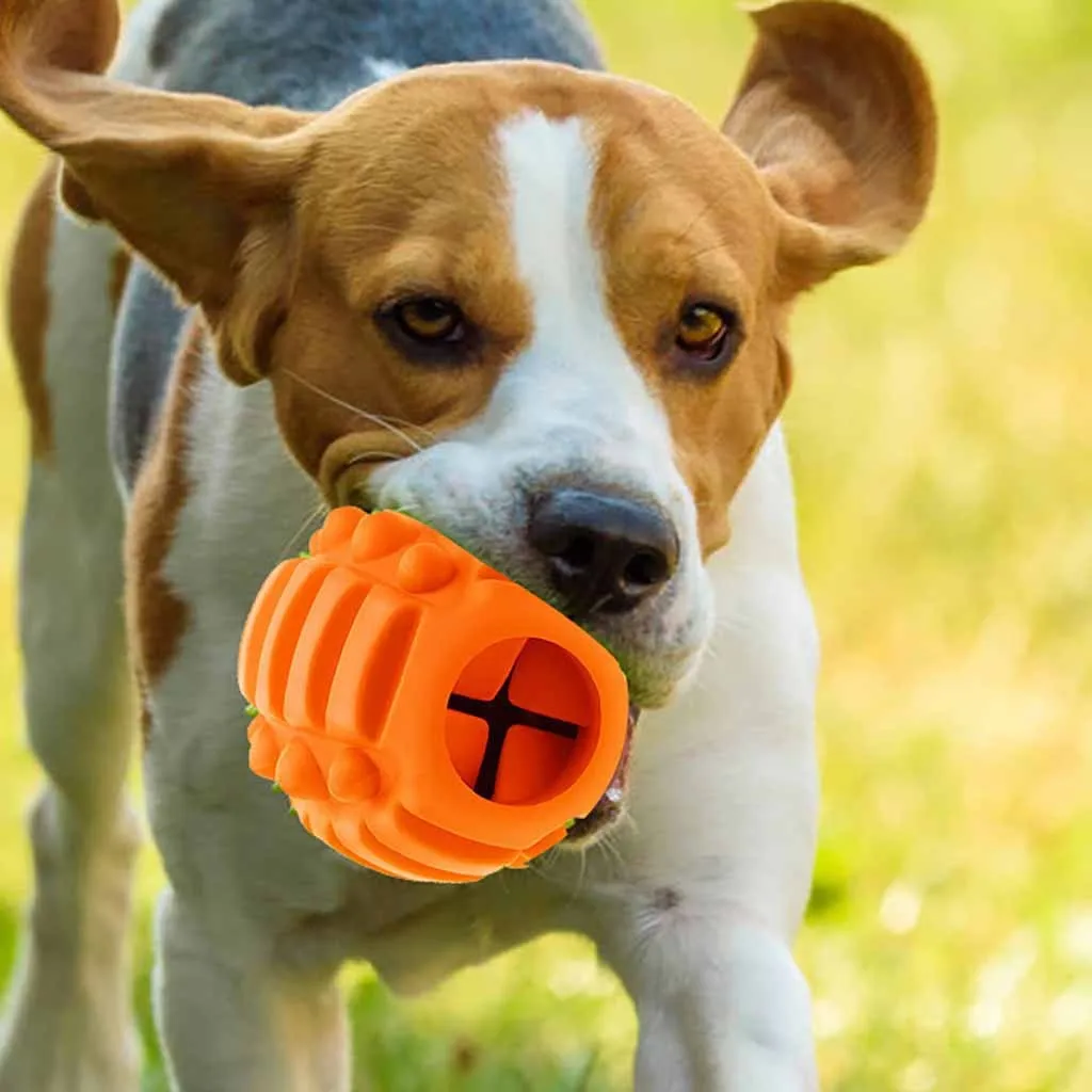 Собака жевательная игрушка дозатор для еды мяч устойчив к укусам натуральный каучук чистые зубы резиновая собака Геометрическая обучающая игрушка Интерактивная#20