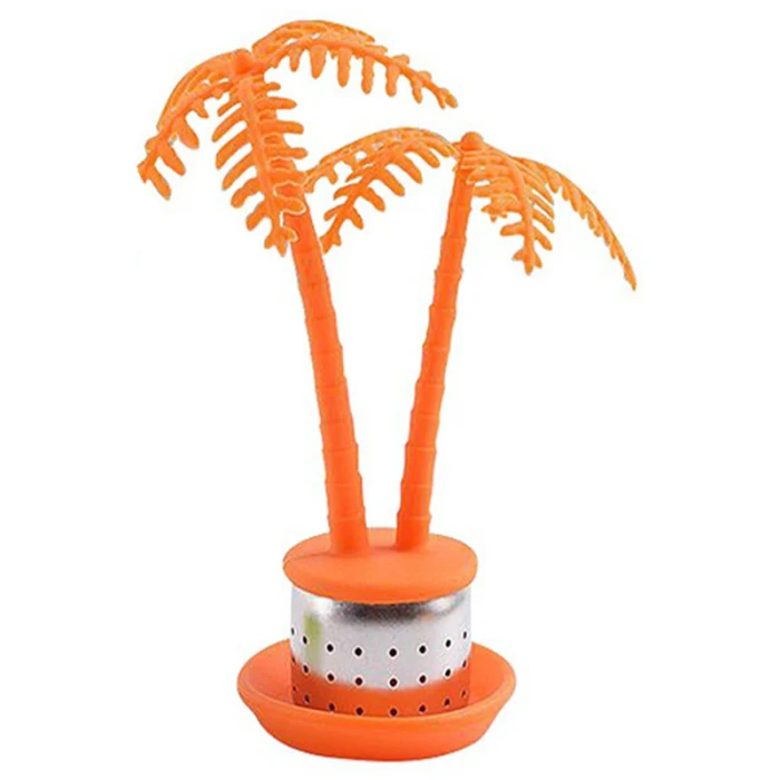 2 Pcs Coconut Tree Tea Infuser Strainer Loose Leaf Tea Filters for Teapots JS23
