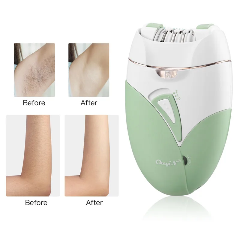 CkeyiN Rechargeable Women Epilator Electric Female Epilator Face Remover Hair Removal Bikini Trimmer Legs Body Depilatory hair removal epilator