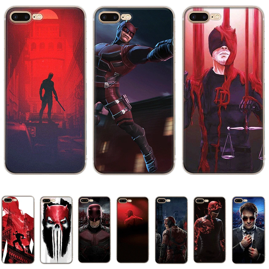 Чехол для мобильного телефона tpu для iPhone 11 Pro X XS Max iPhone XR 6 6S 7 8 Plus 5 5S SE чехол Marvel's Daredevil