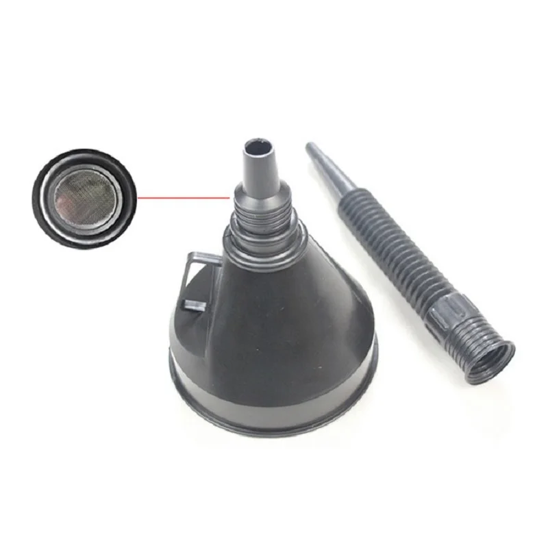General Car Funnel Gasoline Oil Mesh Screen Strainer Flexible Spout Extension NEW Water Fuel Emergency Tools For Moto ATV UTV