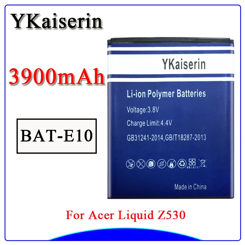 Сменная батарея 3900mAh для Acer Liquid Z530 LTE T02 Z530S BAT E10 (1ICP4/58/71) ICP9375870L1