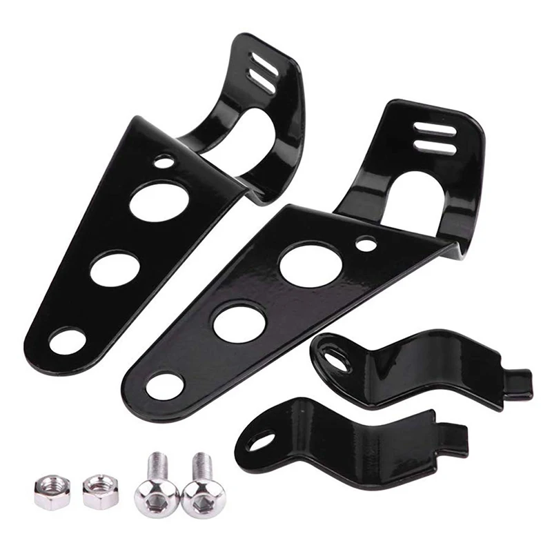 Универсальный крепежный кронштейн для фар мотоцикла с вилочными ушами и регулировочным зажимом 38-51 мм/31-39 мм