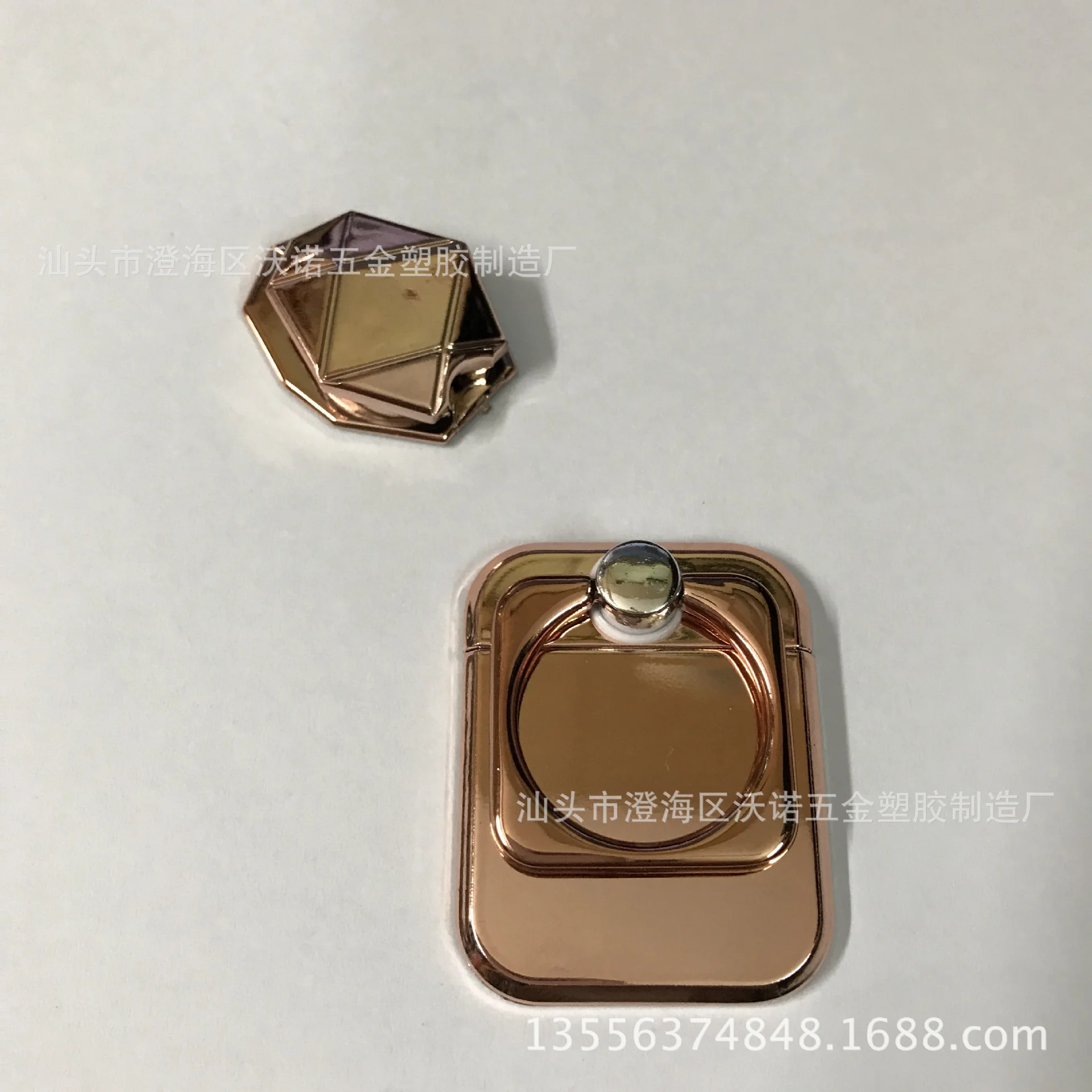 

New Arrival Cell Phone Ring Metal Square Rings with SIM Card Needle Card Holder Storage Box Fastened Ring Customizable