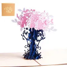 3D День Святого Валентина Сокровище Чаша поздравительная открытка на заказ День Святого Валентина С Днем Рождения открытка приглашения с конвертом