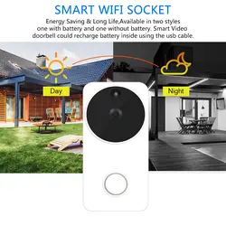 Видео дверной звонок беспроводной WiFi дверной звонок Сигнализация дверь ip-камера для домофона батарея Открытый водонепроницаемый для iOS