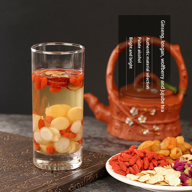 Fuhai Donghai ginseng, longan, medlar, red dates, tea, nourishing qi, blood, tea, rose tea, health tea, beauty and beauty