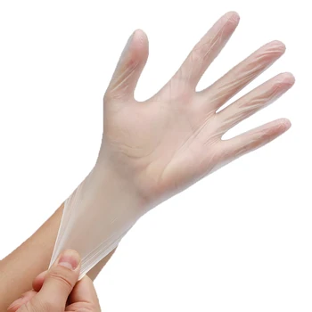 

50Pairs / Box PVC Disposable Gloves Universal Protective Gloves for Left and Right Hand for Medical /Work/Garden Gloves S/M/L/XL