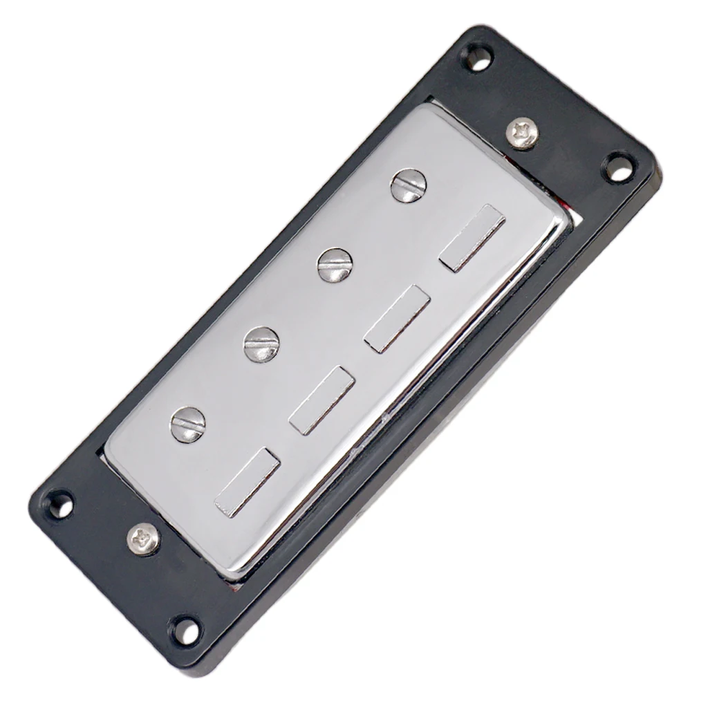 Set of 2pcs Mini Humbucker Pickups for 4 String Electric Bass Guitar Parts