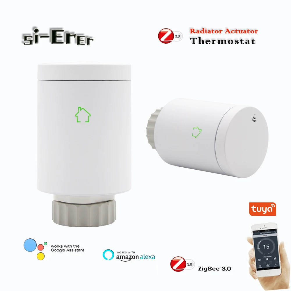 

Tuya Zigbee 3.0 smart radiator actuator, with programmed radiator voice control thermostatic valve Alexa Google