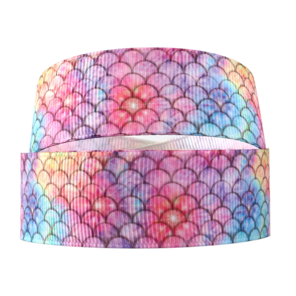 David accessories 7/" 22 мм Рыбная скальэсгрен лента из ткани лента 50 ярдов, материалы для ручных поделок, Свадебная подарочная упаковка, 50Yc8072 - Цвет: 22mm