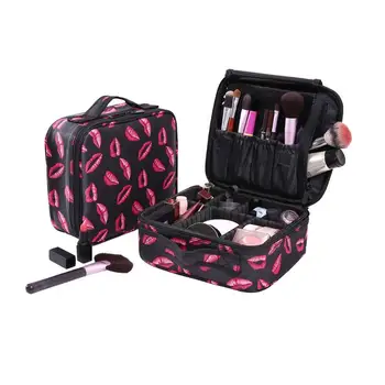 

1pc Professional Makeup Brush Organizer Bag Portable Travel Cosmetic Storage Bag Large Capacity Fashion Makeup Bag Tools
