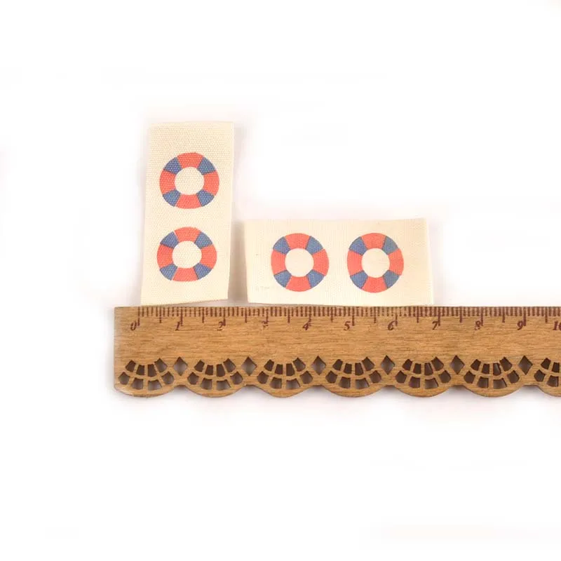 Beige Clothing Labels 50pcs Mixed Garment Tags Handmade Print Cotton Woven Label For Shoes Bags Sewing Accessories CP2394