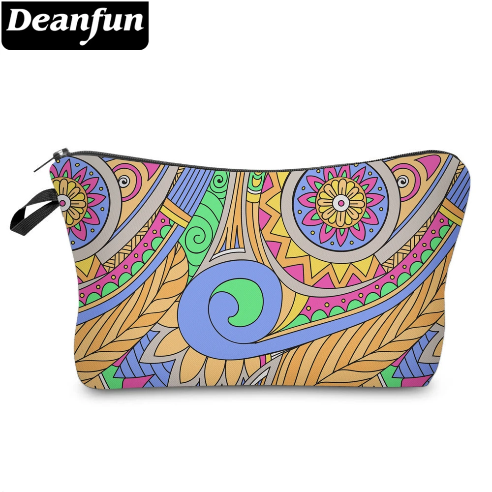 Deanfun красочные Мандала Цветок портативный косметичка водонепроницаемый Стильный Макияж сумка для женщин полиэстер дорожный Несессер для косметики 51595