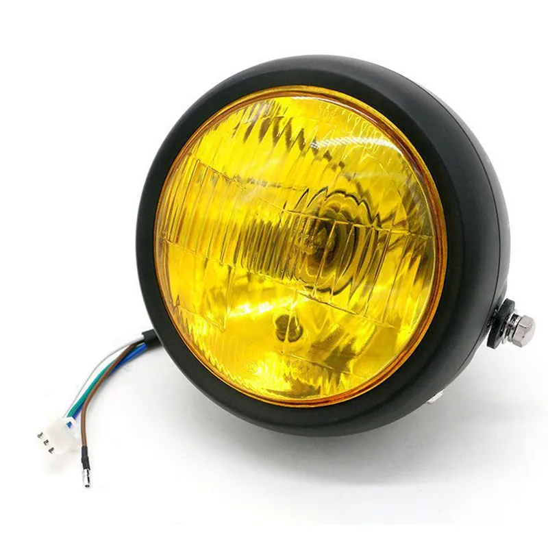 DC 12V мотоциклетная светодиодная фара винтажная круглая передняя мотоцикла