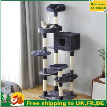 

Large Cat Kitten Tree Tower for Climbing Scratching Post Cat Scratcher Activity Centre Cat Scratching Post Cat Tree House Toy