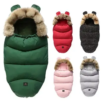 

Baby Sleeping Bag Cotton Winter Stroller Sleeping BagBaby Stroller Sleeping Bag Wool Newborn Envelop