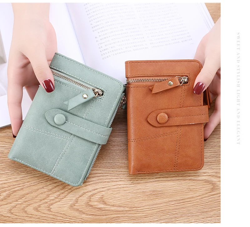 High Quality Women's Wallet Short Women Coin Purse Wallet Ladies Card Holder Small Hasp Money Bag Clutch Carteira кошелек