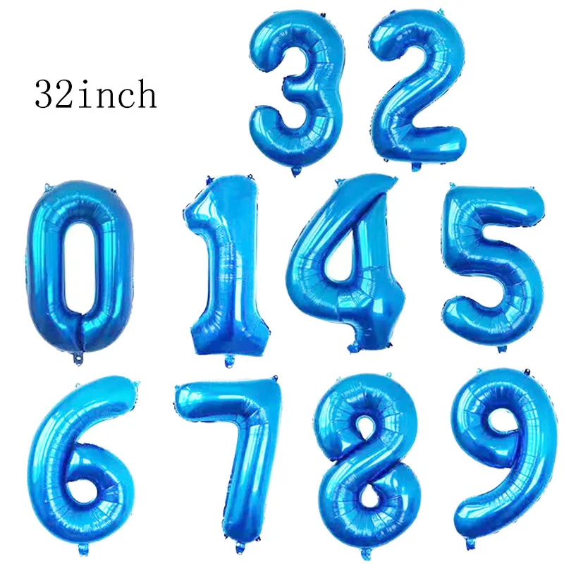 32寸纯蓝数字