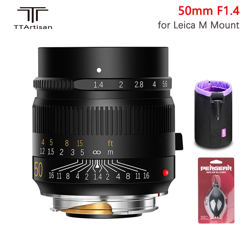 TTartisan M 50mm F1.4 ASPH Camera Lens for Leica M