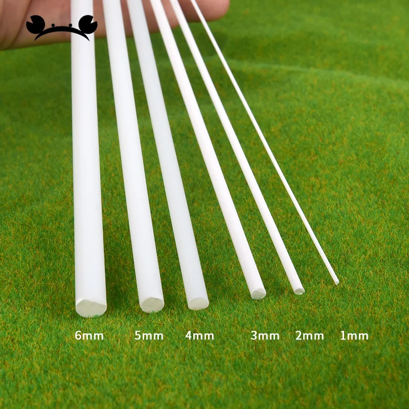 5 шт./лот АБС пластик круглый стержень изготовление моделей пейзаж архитектурная