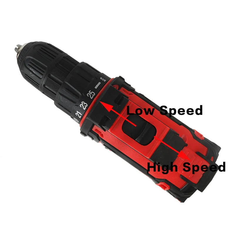 Haowook 25+1 Torque 16.8V 2-Speed Electric Cordless Screwdriver Drill Battery Mini Drill Rechargeable For Electrical Tools