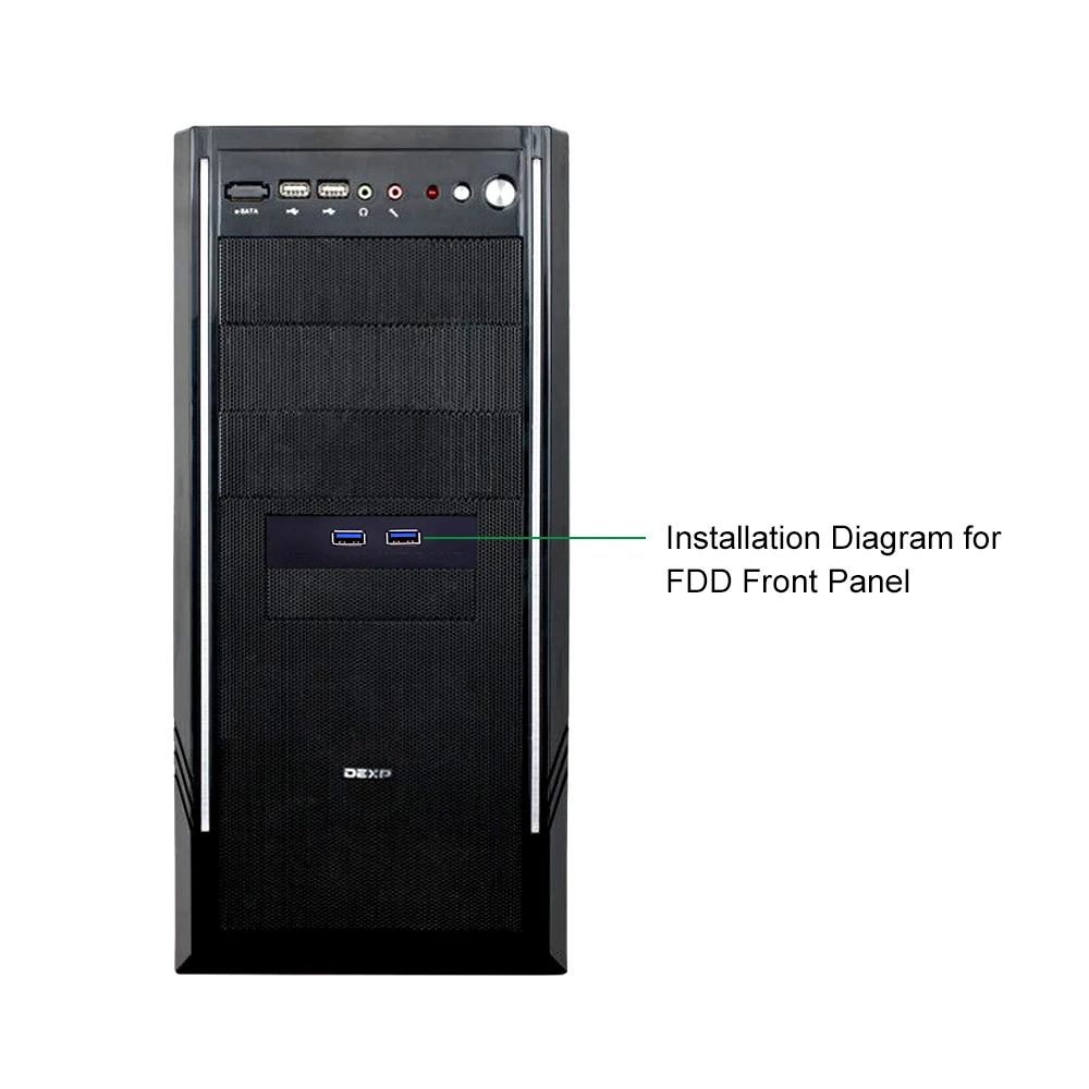 CHIPAL 20 контактный 2 портовый USB 3 0 Фронтальная панель USB3.0 расширительный Кабель