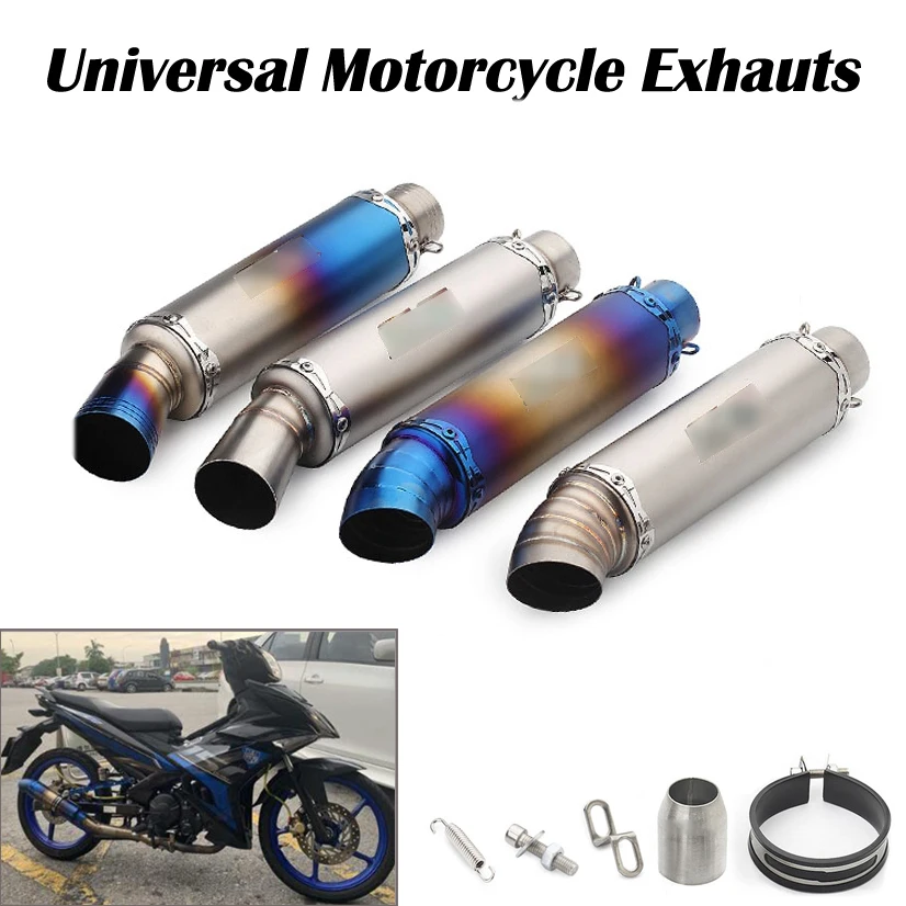 

Universal 51MM Motorcycle SC Exhaust Muffler Escape Moto Dirt Bike Scooter Exhaust DB killer For bws PCX 125 gsxr750 cbr300 FZ6