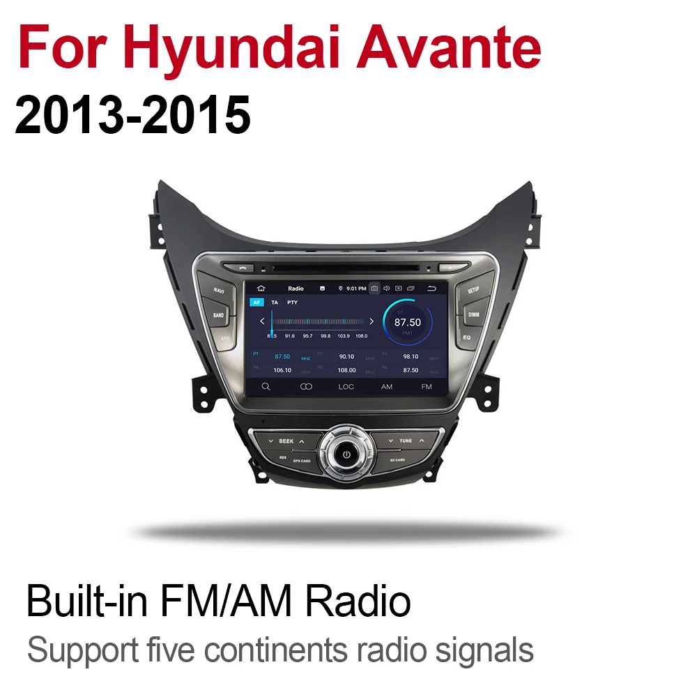 Best ZaiXi 4GB android 9.0 car dvd player for Hyundai Avante 2013~2015 Multimedia GPS Navigation Map Autoradio WiFI Bluetooth 4