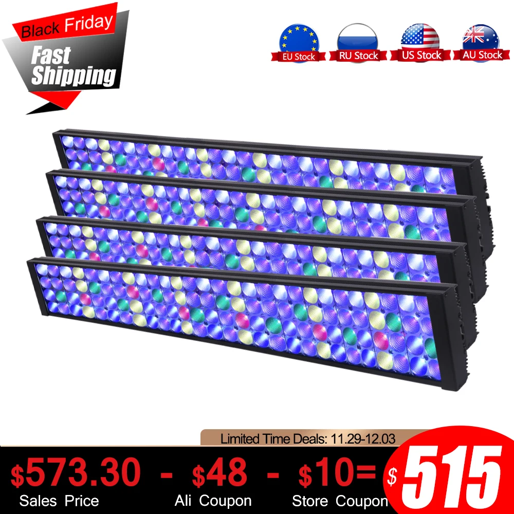 

DSunY 4PCS Aquarium LED Light LED aquarium lighting Coral Reef Marine SPS LPS Fish Tank Light Dimmable sunrise sunset MJ7BP4