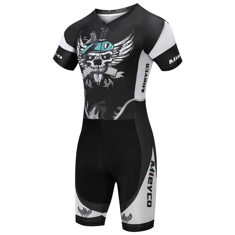 Триатлонный костюм Мужская велосипедная одежда Летний мужской комплект MTB трикотажный комплект для велоспорта одежда для плавания бегущий отражающий - Цвет: 6