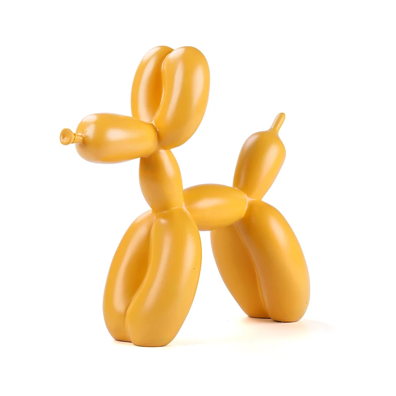 Jeff koons воздушные шары собаки скульптуры офис украшения дома аксессуары современное искусство Смола украшения Ремесло - Цвет: yellow