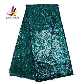 

Sequin Embroidery Designs for Fabric Indonesia Hawaii Flower Lace Applique Mesh Embroidery Fabric AMY2580B