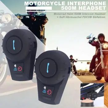 

Motorcycle Helmet Walkie Talkie Headset Helmet Wireless Headset Headphones Helmet Walkie Talkie System 500M